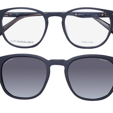 Police Vplf02 Groove 2 Clip-On Eyeglasses