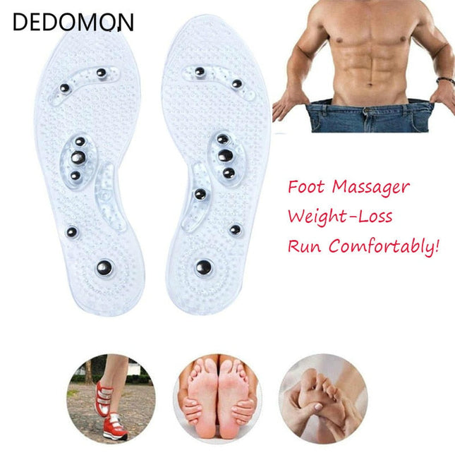 Magnetic Therapy Gel Shoe Insoles | Foot Care Comfort Pads for Men — Pain Relief & Relaxation