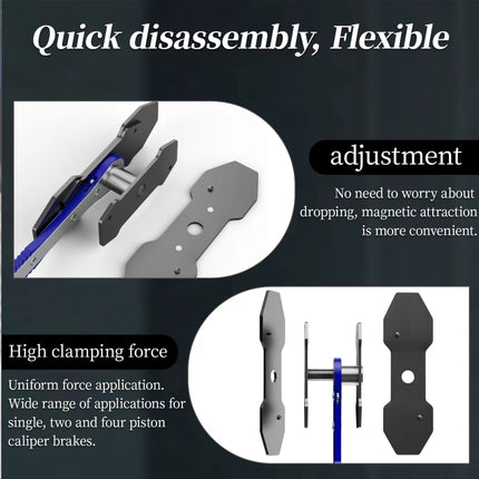 BrakeForce Brake Caliper Piston Tool | 360° Ratchet Expander for Single, Dual & Quad Piston
