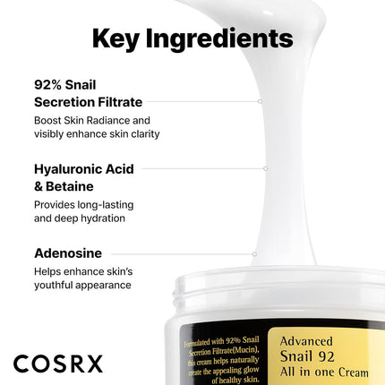 COSRX Advanced Snail 92 All In One Cream — 100ml