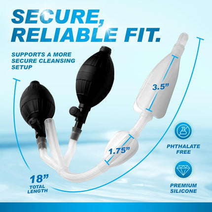 Cleanstream Inflatable Double Bulb Enema System