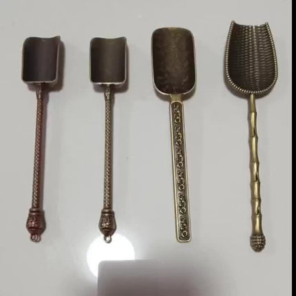 Vintage Metal Tea Spoons Set – 2pcs/3pcs Retro Holiday Decor & Gift Idea