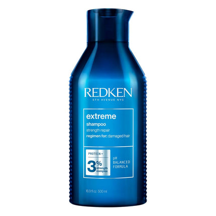 Redken Haarshampoo für sprödes und geschädigtes Haar, Anti Haarbruch, Mit Sojaproteinen, Ceramiden, Sepicap und Arginin, Extreme Shampoo