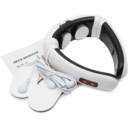 Electric Pulse Neck & Back Massager | Far Infrared Heating Cervical Pain Relief Device
