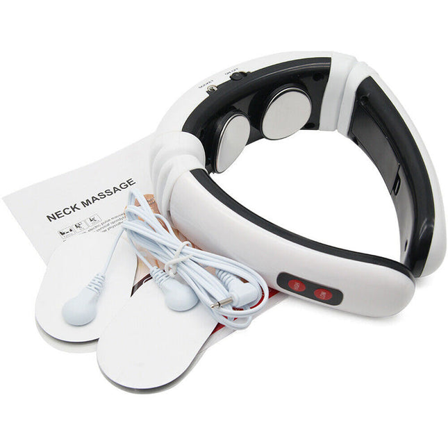Electric Pulse Neck & Back Massager | Far Infrared Heating Cervical Pain Relief Device