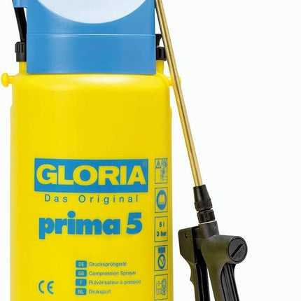 Gloria Prima 5 Pressure Sprayer — 5L, Brass Nozzle