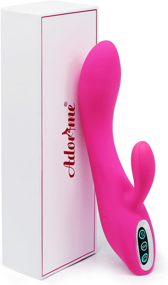 Adorime Rabbit Vibrator — Clitoris & G-Spot, Shock Function, 7 Modes