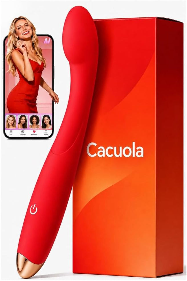 Cacuola 90° Bendable Vibrator — Dual Head, 10 Modes, G-Spot & Clitoris
