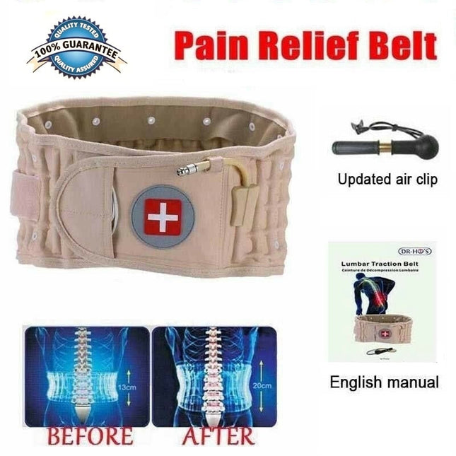 Lumbar Spinal Air Decompression Back Belt | Inflatable Waist Traction Support