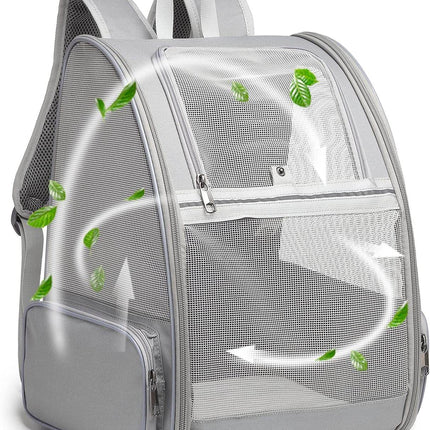 Texsens Innovative Traveler Bubble Backpack Pet Carriers for Cats and Dogs (Black)