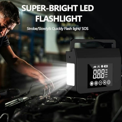 RoadReady Jump Starter Kit | 4000A Peak, 150PSI Air Pump, 15000mAh Power Bank & LED Light