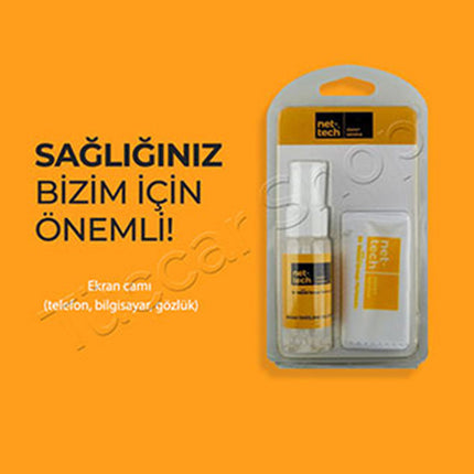 net-tech Ekran Temizleme Solüsyonu Seti
