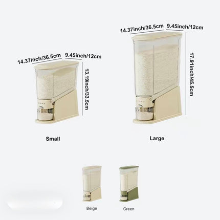 GrainGuard Rice GrainGuard Rice Dispenser | 22lb (10kg) BPA-Free Airtight Grain Storage Container