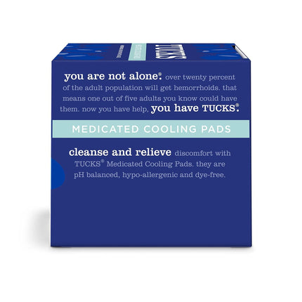 TUCKS Medicated Cooling Pads, Witch Hazel Hemorrhoid Treatment, 100 Count