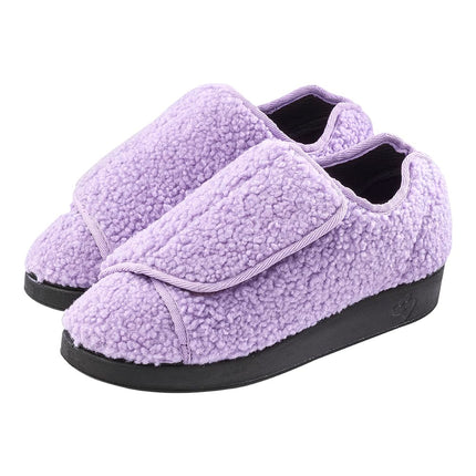 Silverts Women's Extra Wide Adjustable Slippers, Non-Slip Diabetic Shoes