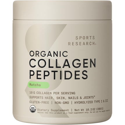 Sports Research® Collagen Peptides Protein Powder 16oz (Unflavored)