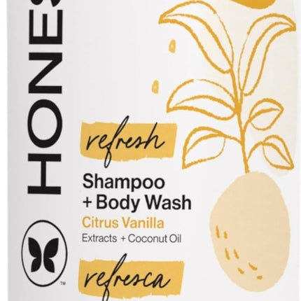 The Honest Company Shampoo & Body Wash, Tear-Free, Fragrance-Free, 18 fl oz