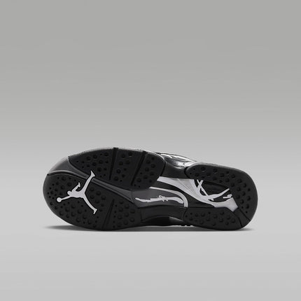 Air Jordan 8 Retro Chrome Big Kids' Shoes (Black/Light Graphite/White) Size 7