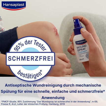 Hansaplast Wound Spray 50ml — Antiseptic, Alcohol-Free