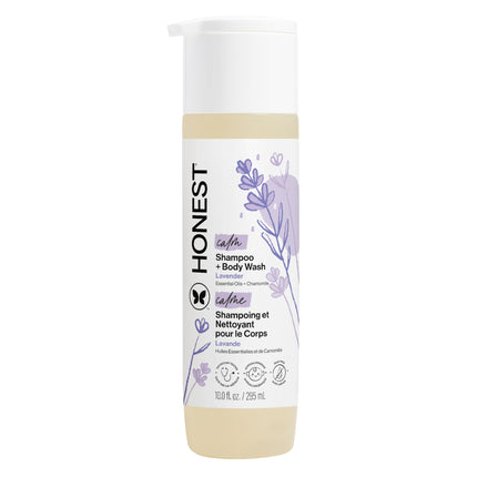 The Honest Company Shampoo & Body Wash, Tear-Free, Fragrance-Free, 18 fl oz