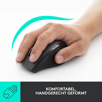 Logitech M705 Marathon Wireless Mouse — 3Y Battery, 7 Buttons