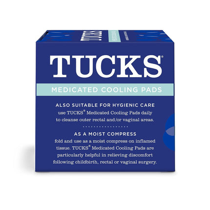 TUCKS Medicated Cooling Pads, Witch Hazel Hemorrhoid Treatment, 100 Count