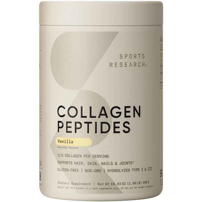Sports Research® Collagen Peptides Protein Powder 16oz (Unflavored)