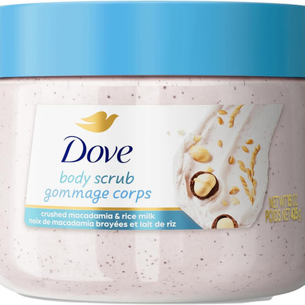 Dove Brown Sugar and Coconut Butter Body Scrub Exfoliates and Deeply 15 oz