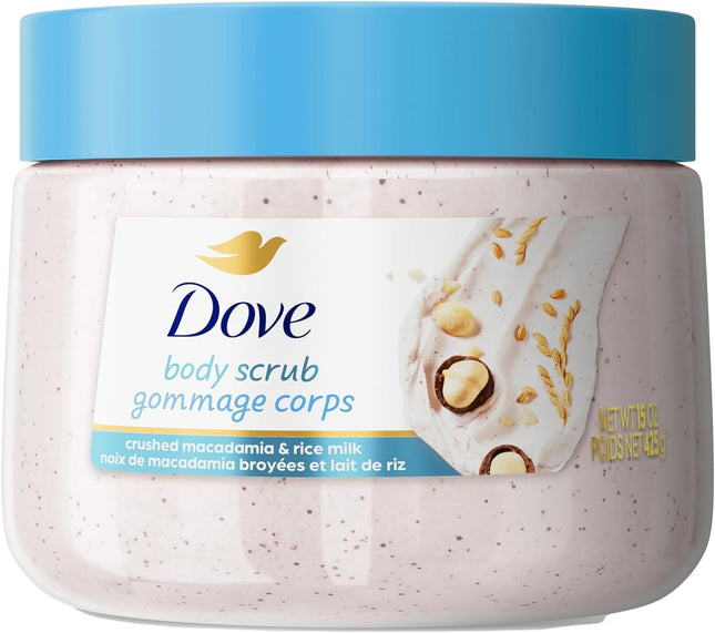 Dove Brown Sugar and Coconut Butter Body Scrub Exfoliates and Deeply 15 oz