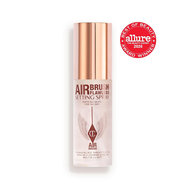Charlotte Tilbury Airbrush Flawless Setting Spray - Ultra-Fine Hydrating Mist to Prime & Set Makeup Up to 16Hr – Soothes and Blurs Skin, Waterproof, Wedding Makeup