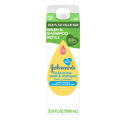 Johnson's Baby Head-to-Toe Wash & Shampoo, Tear Free, 27.1 fl. oz