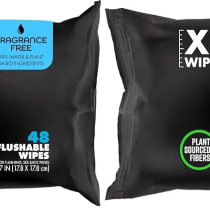 DUDE Wipes Unscented Adult Flushable Wet Wipes, Sensitive Skin, 288 Count