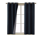 Navy Blue//Strip / 45.0L x 42.0W inches