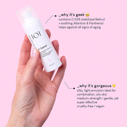 Geek & Gorgeous A-Game 5 Retinal Serum 30ml — 0.05% Retinal