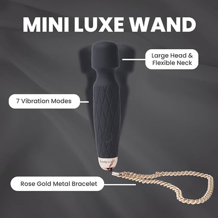 Bodywand Luxe Mini Wand — 7-Mode Splashproof Silicone Wand Vibrator