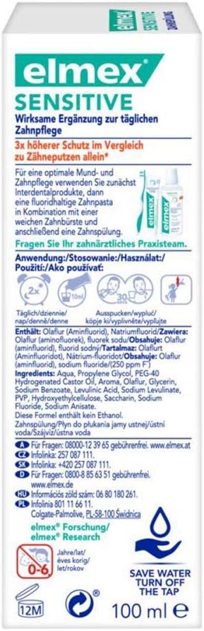 Elmex Sensitive Dental Rinse 100 ml