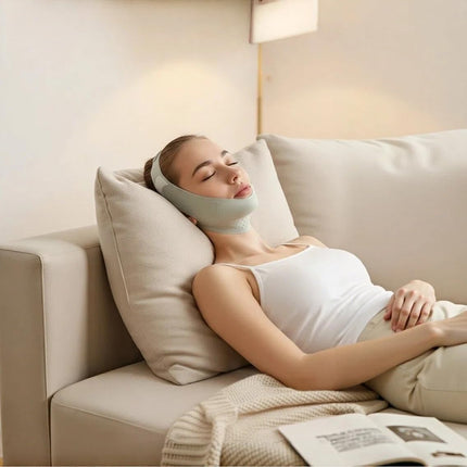 Face Lifting Mask -V Face Shaper for Double Chin & Jawline Tightening | Breathable, Non-Slip Facial Slimming Band for Home, Office Use (1 Pack)