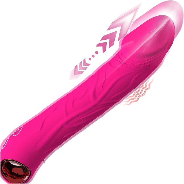 Budoli 2-in-1 Dildo Vibrator — Shock Function, 10 Modes, G-Spot