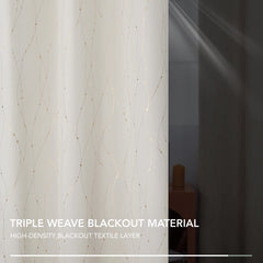 Thermal Blackout Curtains, Noise-Reducing, 2 Panels