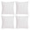Decorative Linen Throw Pillow Covers, 18x18 Inch, 4 PCS