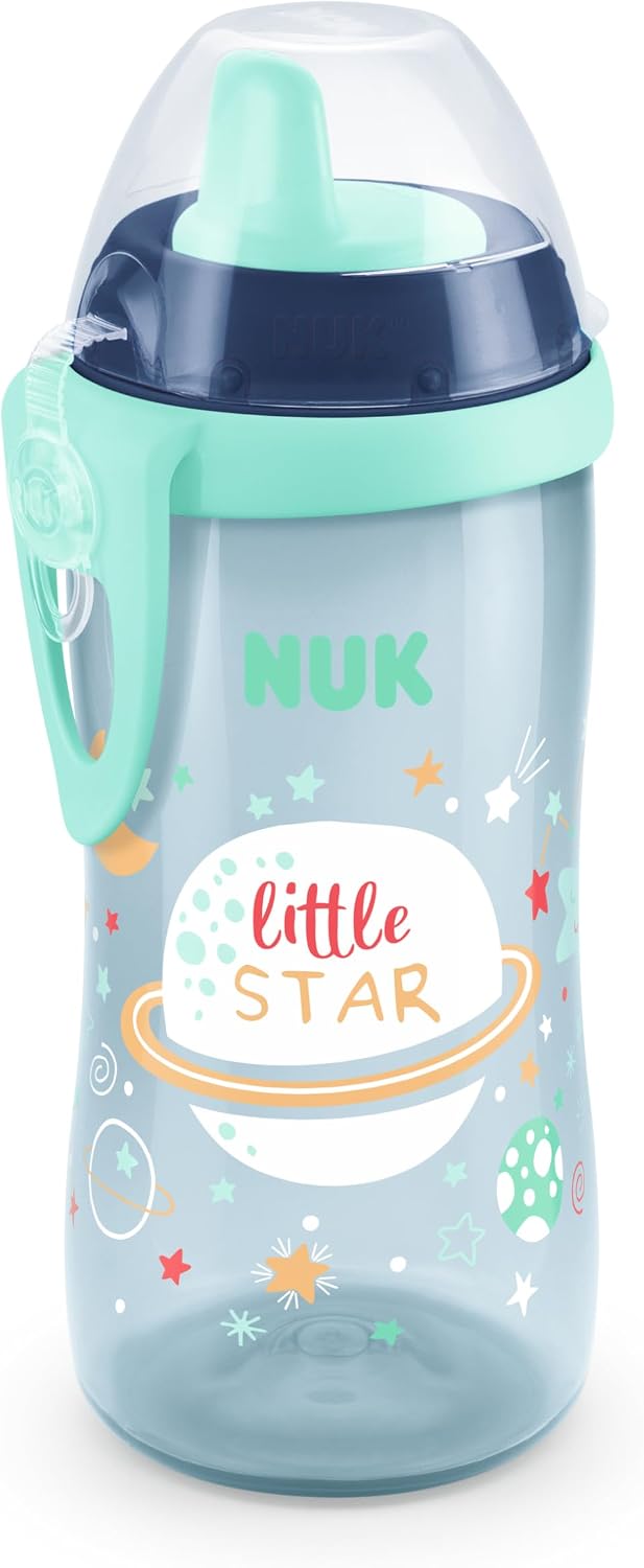 NUK Kiddy Cup Night Drinking Cup 300ml — Glow in Dark, 12m+, Blue