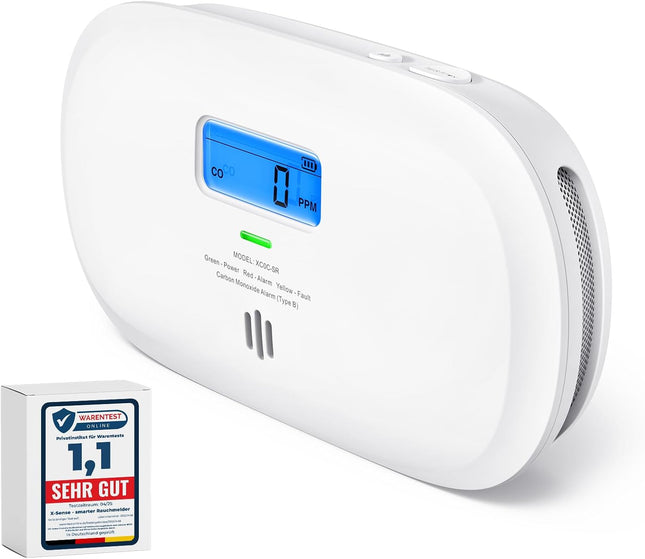 X-Sense XC0C-SR Carbon Monoxide Detector — 10Y, TÜV, Display