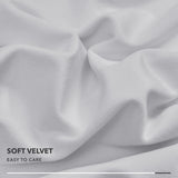 Velvet Throw Pillow Covers with Pom-Poms, 26x26 Inch