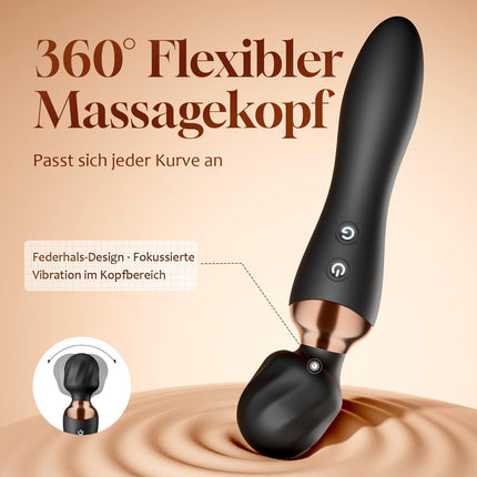 Cacuala Double Head Vibrator — 360° Rotation, 12 Modes