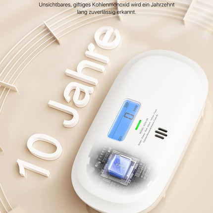 X-Sense XC0C-SR Carbon Monoxide Detector — 10Y, TÜV, Display