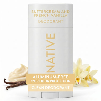 Native Deodorant Contains Naturally Derived Ingredients, 72 Hour Odor Control, Deodorant for Women and Men, Aluminum Free, Coconut & Vanilla 2.65oz