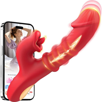 Cacuala Rabbit Vibrator — Push Ring, Tongue & AI App
