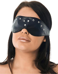 Leather Blindfold With Nail Heads