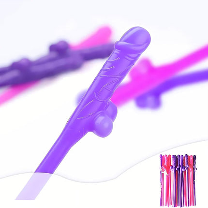 Bachelorette Party Penis Straws - Perfect Accessories for Bachelor Party and Bride Shower