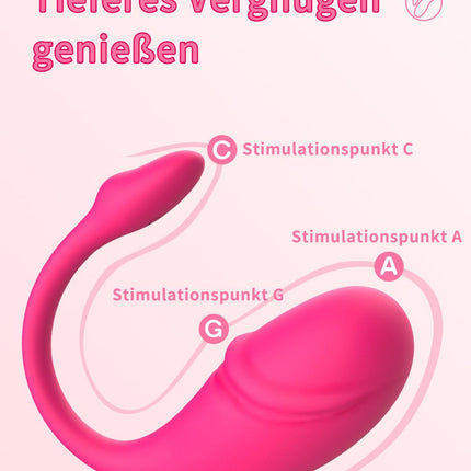 Remote Control Vibrator with App — Clitoris & G-Spot, Quiet, Pink
